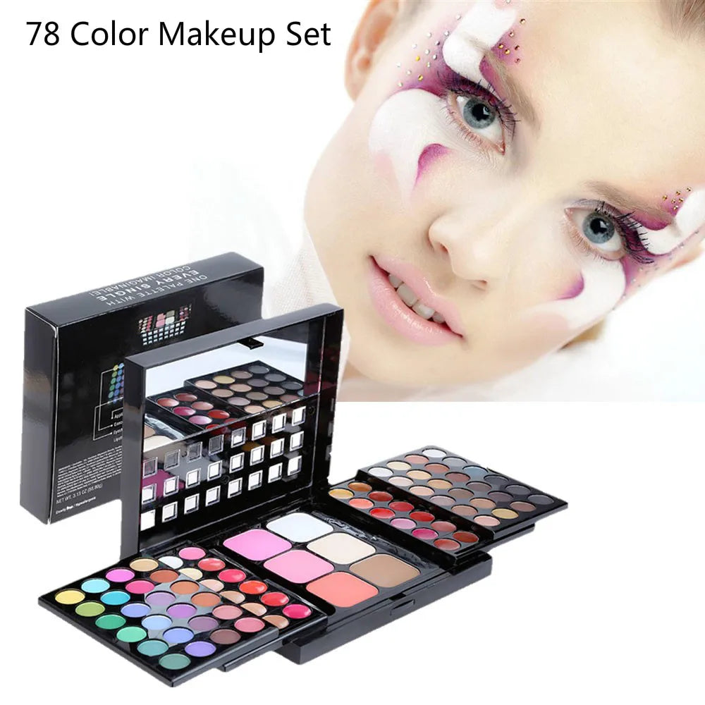 Makeup Set Box For Women Combination Matte Eyeshadow Eye Shadow Lipstick Eyeliner Concealer Powder Maquiagem With Aluminum Box