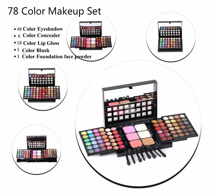 Makeup Set Box For Women Combination Matte Eyeshadow Eye Shadow Lipstick Eyeliner Concealer Powder Maquiagem With Aluminum Box