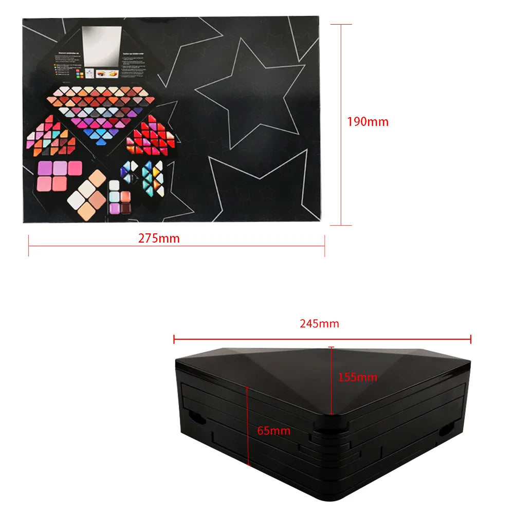 Multi-function Makeup Kit Full Set Box For Women Eyeliner Eyeshadow Lipstick Lip Gloss Blush Beginner Travel Portable Palette